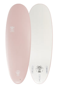 Front-on product image of TOMBY 5'6" softboard in 'Dusty pink’ Colour
