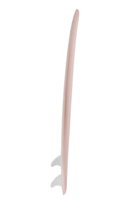 Side-on product image of TOMBY 5'6" softboard in 'Dusty pink’ Colour